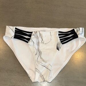 PINK Victoria's Secret Black and White Bikini Bottom